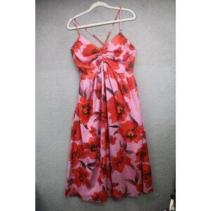 Adelyn Rae Silky Strappy Floral Maxi Dress-XL-Lined-Whimsigoth-Cottagecore